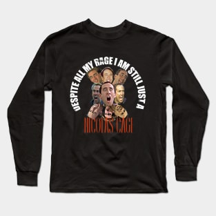 Nicolas Cage Rage! Long Sleeve T-Shirt